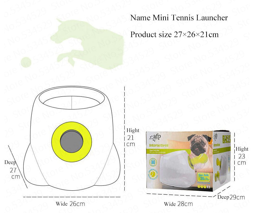 Dog Pet Automatic Interactive Ball Launcher - Styloqs