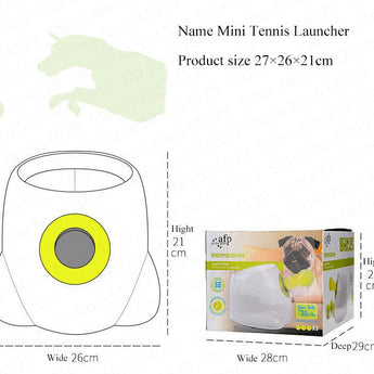 Dog Pet Automatic Interactive Ball Launcher - Styloqs