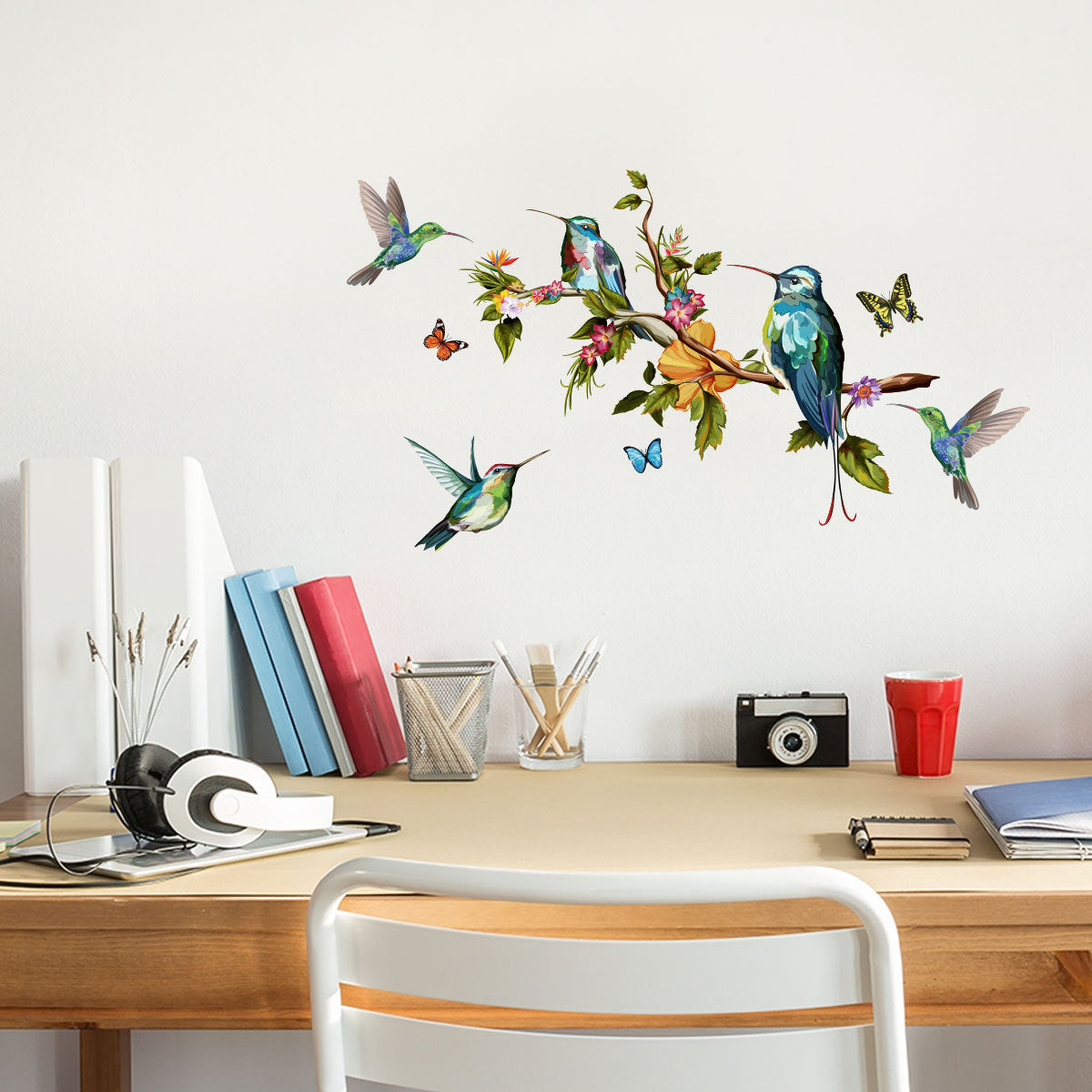 Colorful Butterfly & Bird Wall Sticker