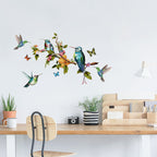 Colorful Butterfly & Bird Wall Sticker