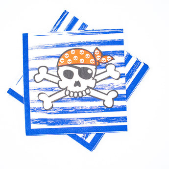 Disposable Pirate Party Decorations Disposable Paper Plates, Tablecloths, Paper Bags, Cake Inserts - Styloqs