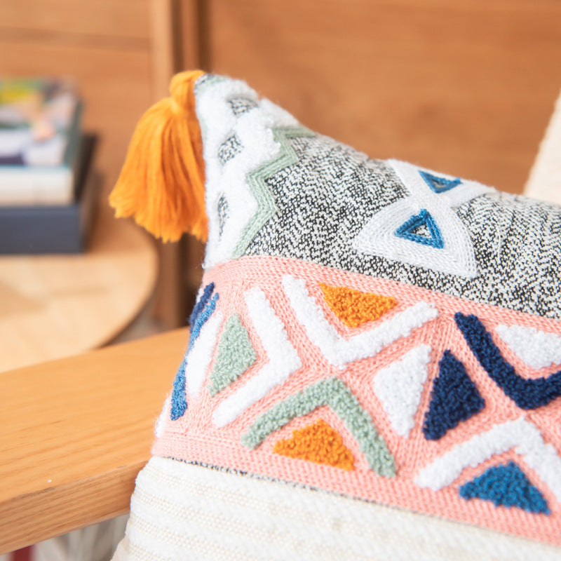 Tufted Bohemian Cushion Cover