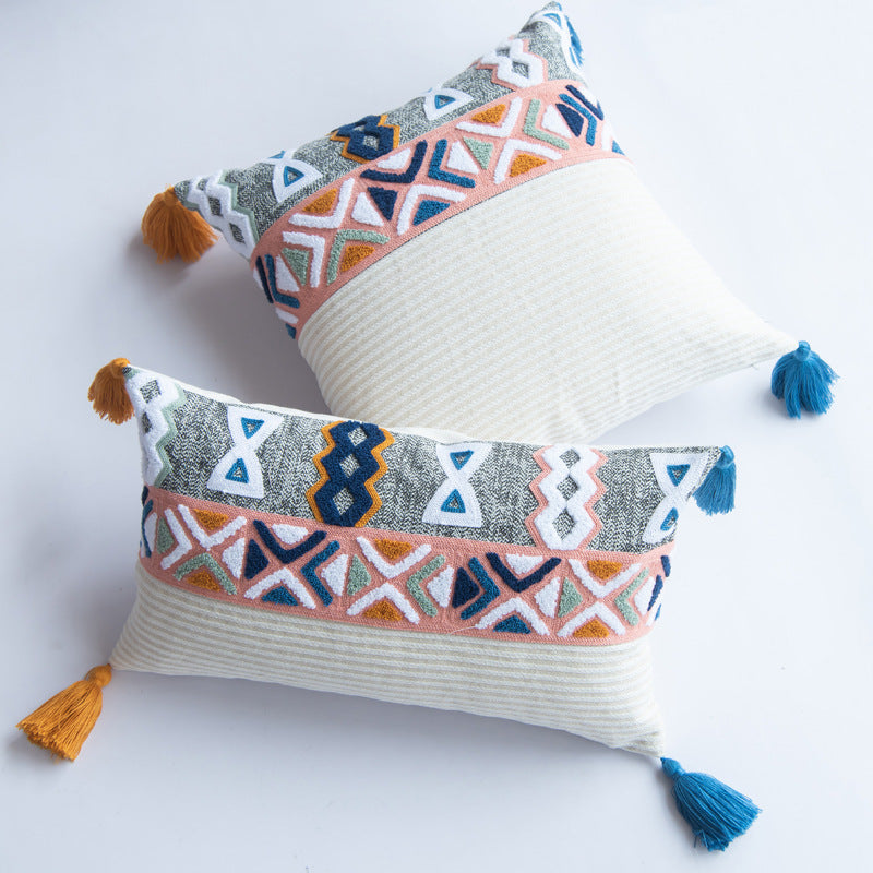 Tufted Bohemian Cushion Cover