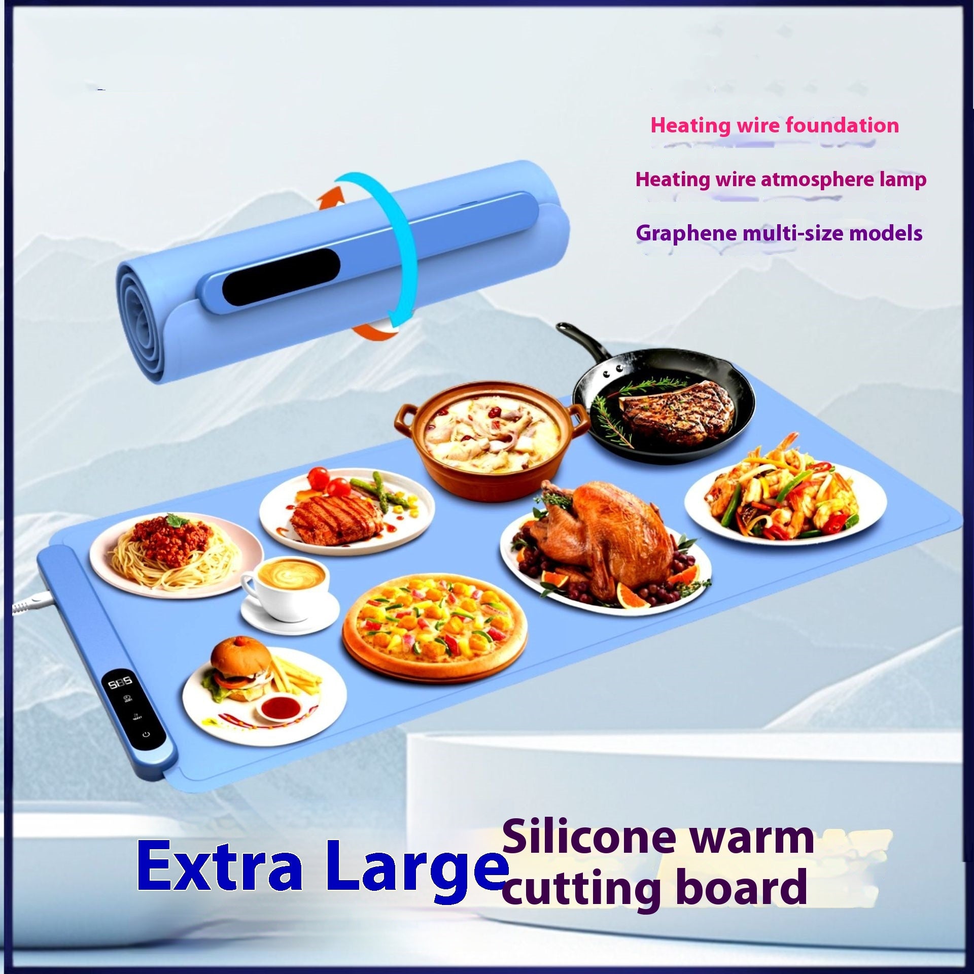 Graphene Multifunctional Dish Warming Plate