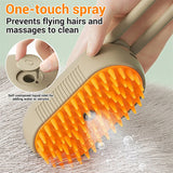 Cat Steam Brush Steamy Dog Brush 3 In 1 Electric Spray Cat Hair Brushes For Massage Pet Grooming Comb Hair Removal Combs Pet Products - Styloqs