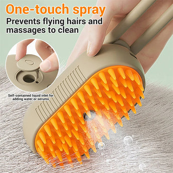 Cat Steam Brush Steamy Dog Brush 3 In 1 Electric Spray Cat Hair Brushes For Massage Pet Grooming Comb Hair Removal Combs Pet Products - Styloqs