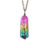 Hot Selling Stone Crystal Pillar Tree Of Life Pendant In Europe And America - Styloqs