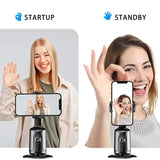 360 Auto Face Tracking Gimbal AI Smart Gimbal Face Tracking Auto Phone Holder For Smartphone Video Vlog Live Stabilizer Tripod - Styloqs