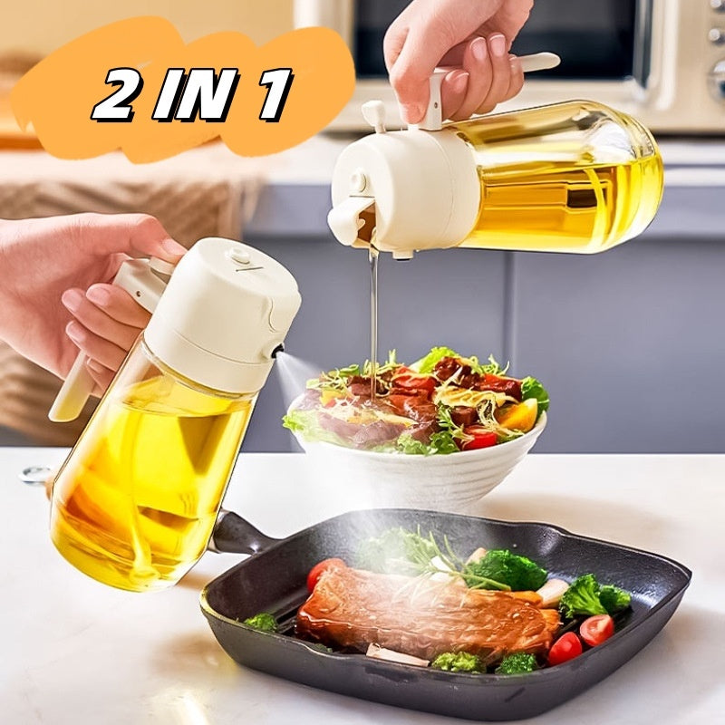 470ML 2-in-1 Glass Oil & Vinegar Sprayer