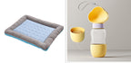 Pet Cooling Pad Bed For Dogs Cats Puppy Kitten Cool Mat Pet Blanket Ice Silk Material Soft For Summer Sleeping  Blue Breathable - Styloqs