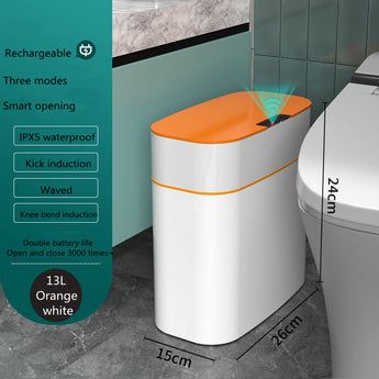 Smart Trash Can With Lid For Bedroom And Living Room Kitchen Storage Box Trash Can Induction Small Car Box Automatic Smart Dustbin Smart Trash Bin - Styloqs