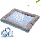 Pet Cooling Pad Bed For Dogs Cats Puppy Kitten Cool Mat Pet Blanket Ice Silk Material Soft For Summer Sleeping  Blue Breathable - Styloqs