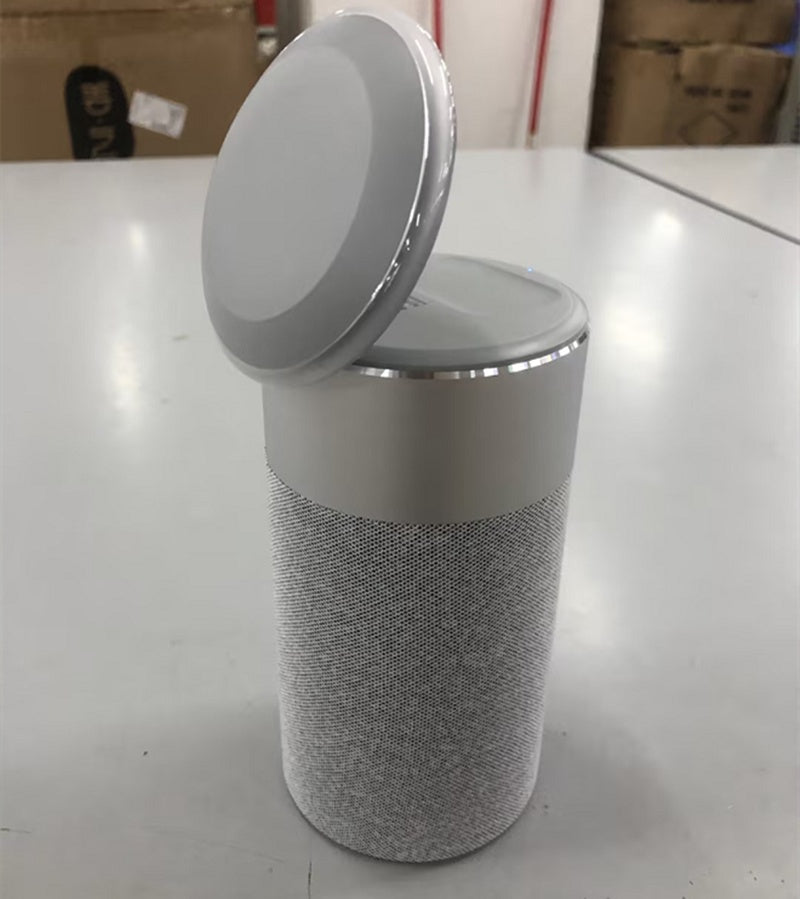 3 In 1 Multi-Function IPhone And AirPods Wireless Charger Portable Bluetooth Speaker With Touch Lamp For Home And Office - Styloqs