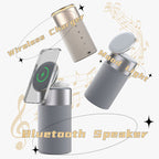 3 In 1 Multi-Function IPhone And AirPods Wireless Charger Portable Bluetooth Speaker With Touch Lamp For Home And Office - Styloqs