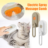 Cat Steam Brush Steamy Dog Brush 3 In 1 Electric Spray Cat Hair Brushes For Massage Pet Grooming Comb Hair Removal Combs Pet Products - Styloqs