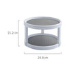Two Level Storage Turntable - Multi Level Rotary Kitchen Spice Manager for Cabinets, Pantries, Bathrooms, Refrigerators - Styloqs