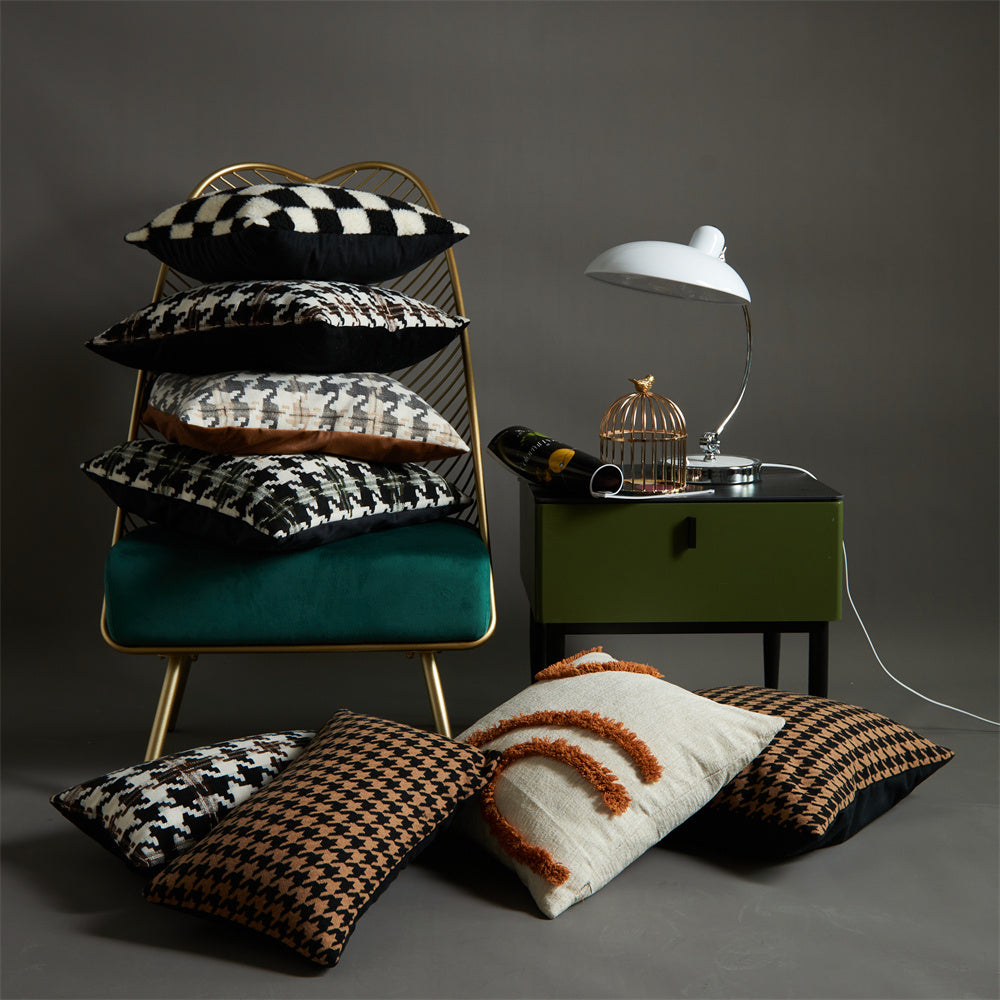 Black & White Checkerboard Pillowcase