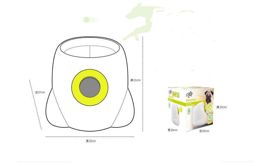 Dog Pet Automatic Interactive Ball Launcher - Styloqs