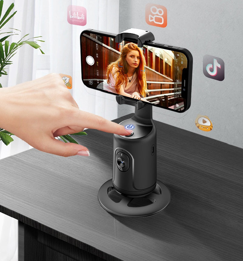 360 Auto Face Tracking Gimbal AI Smart Gimbal Face Tracking Auto Phone Holder For Smartphone Video Vlog Live Stabilizer Tripod - Styloqs
