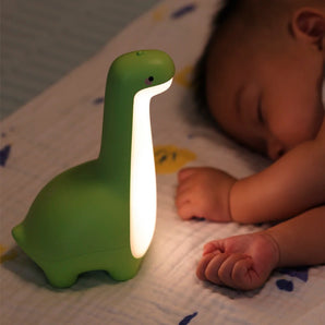 Dinosaur Night Light Cute Children's Night Light Eye Protection Bedside Timing Lamp USB Charging Room Decoration Children's Gift - Styloqs