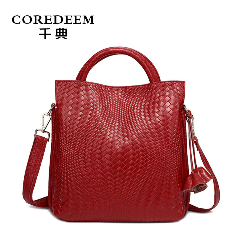 Qiandian Large Leather Women’s Handbag
