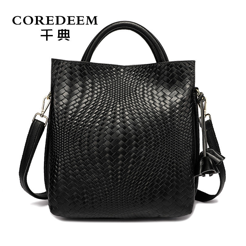 Qiandian Large Leather Women’s Handbag