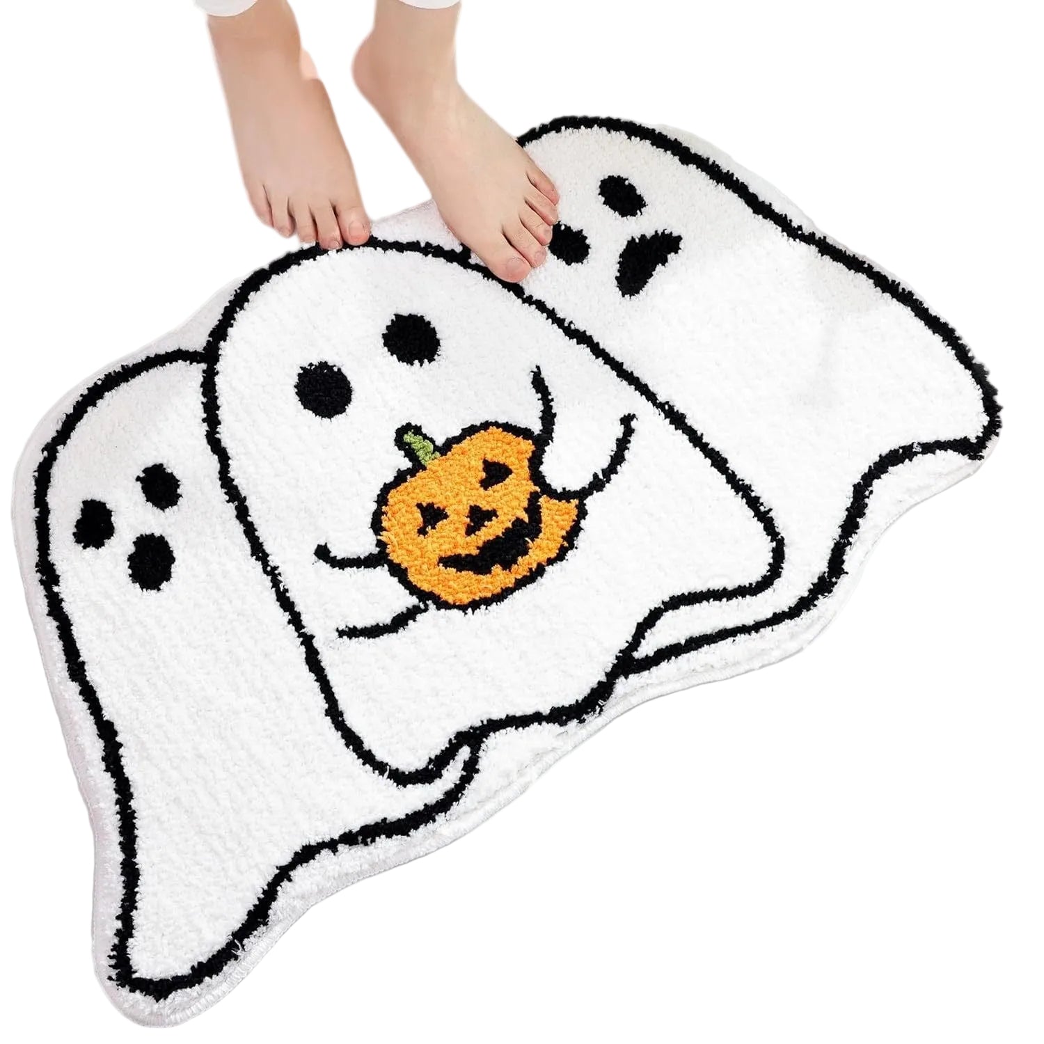 American-Style Halloween Ghost Cashmere Mat