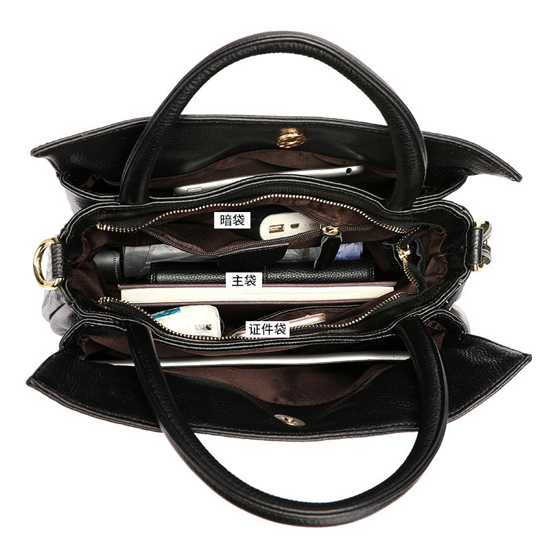 Qiandian Large Leather Women’s Handbag