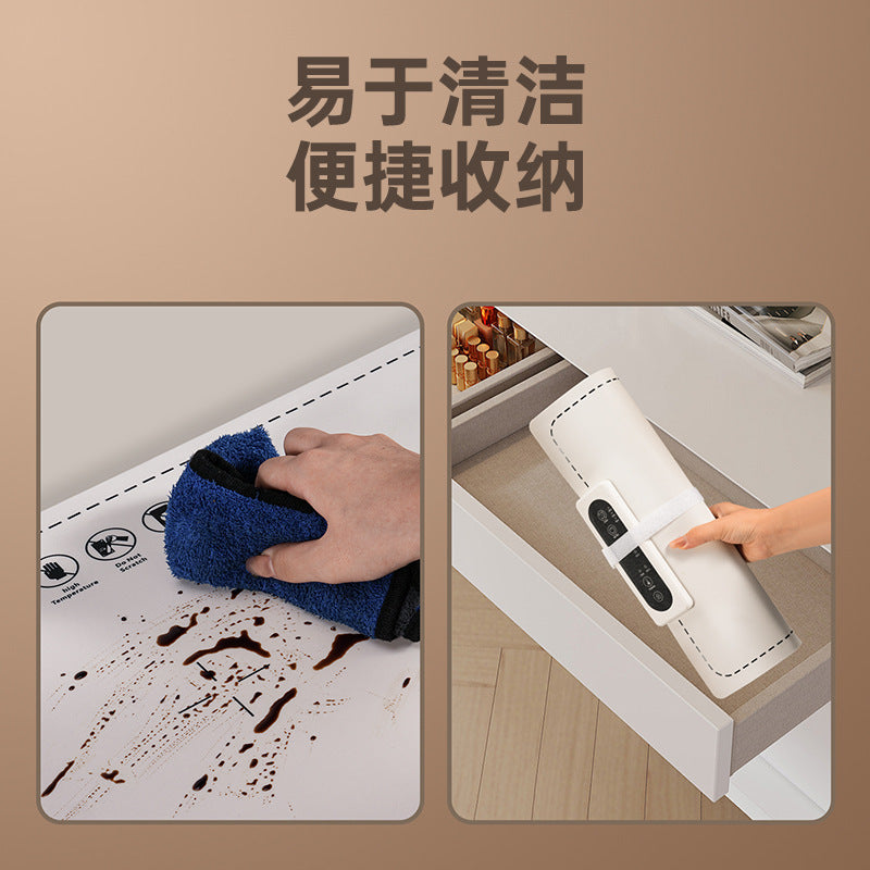 New Multifunctional Heating Insulation Board Foldable Flexible Silicone Household Dining Table Hot Dish Warm Cutting Board Cross-border Wholesale