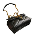 New High Quality Sheepskin Pinko Same Style Puff Pillow Bag Mini Crossbody Chain Puff Swallow Bag Women's Bag - Styloqs
