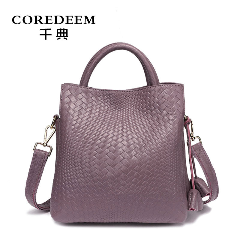 Qiandian Large Leather Women’s Handbag