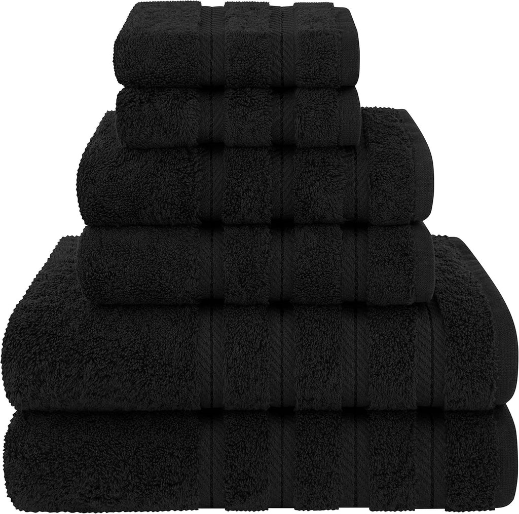 Cross-Border Pure Cotton Black Bath Towel, Soft And Absorbent, Does Not Fade, Can Be Vacuum-Packed And Packaged In Combination, With Code Labeling And Dropshipping Available