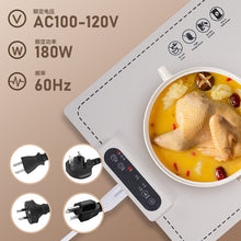 New Multifunctional Heating Insulation Board Foldable Flexible Silicone Household Dining Table Hot Dish Warm Cutting Board Cross-border Wholesale