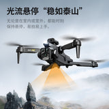 Cross-border New High-definition Aerial Photography Obstacle Avoidance Quadcopter Three-camera Vertical Photography Folding Remote Control Aircraft UAV K10 - Styloqs