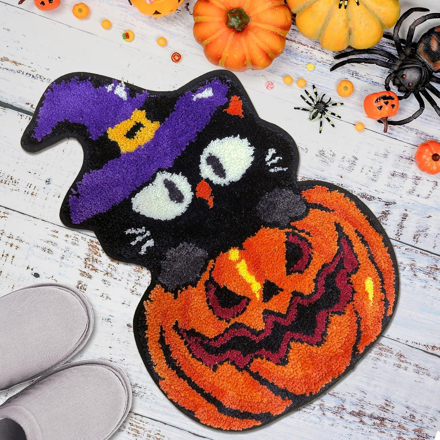 American-Style Halloween Ghost Cashmere Mat