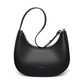 Underarm Bag 2023 New Niche Women's Bag Shoulder Bag Factory Wholesale Crescent Bag Simple Portable Cowhide Small Bag - Styloqs