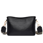 Cross-border Genuine Leather Women's Bag 2023 New Simple Litchi Shoulder Crossbody Bag Women's Bag Top Layer Cowhide Bag Small Bag - Styloqs