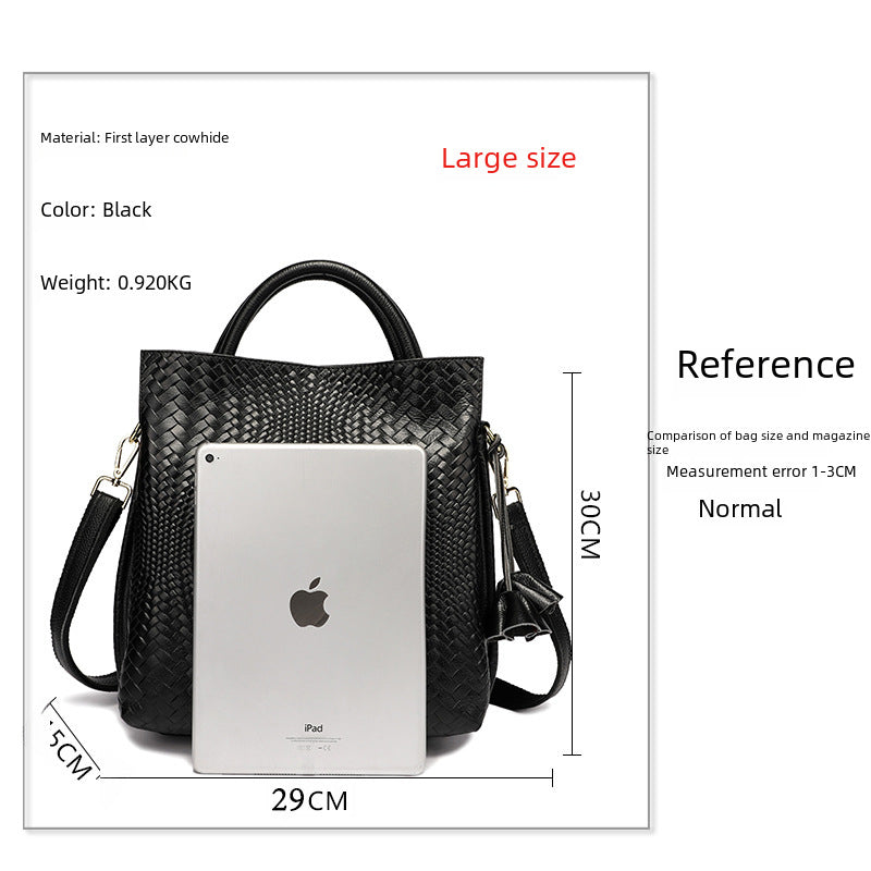 Qiandian Large Leather Women’s Handbag