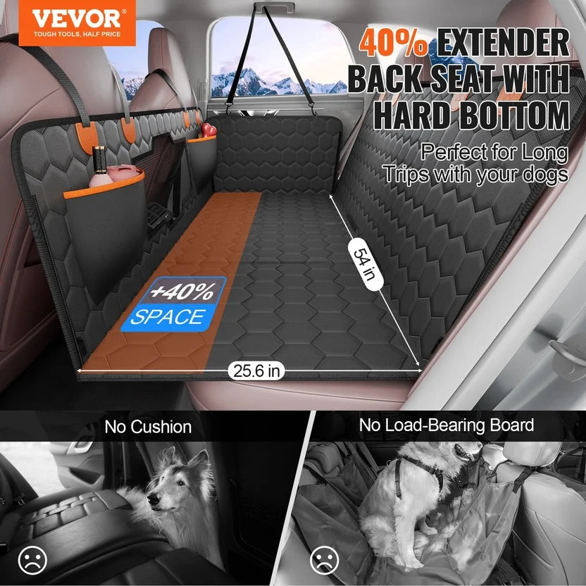 Premium Dog Travel Bundle — 71" Ramp, Seat Belts & Waterproof Cover