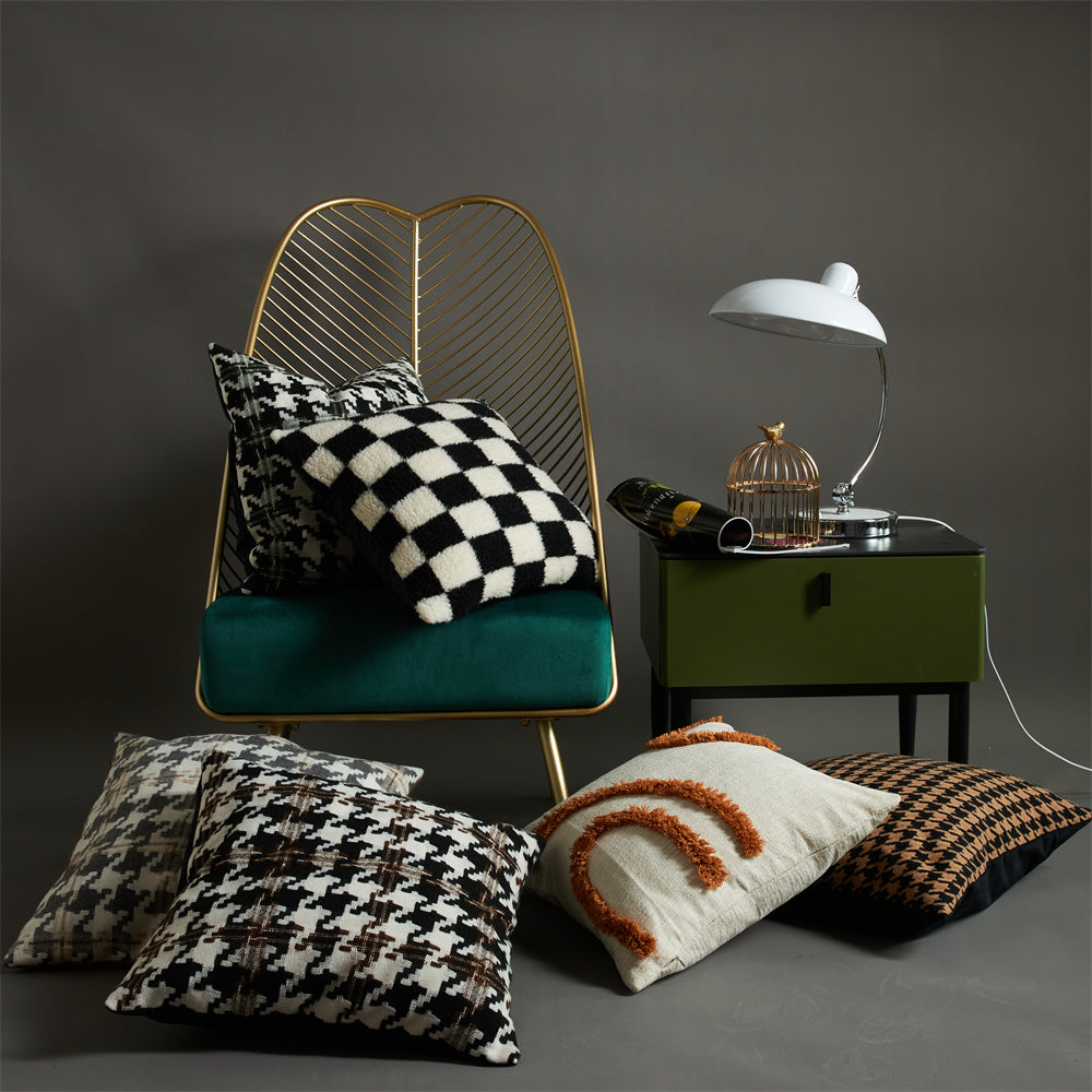 Black & White Checkerboard Pillowcase