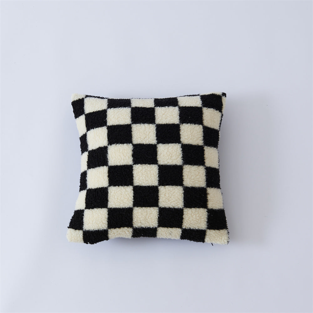 Black & White Checkerboard Pillowcase