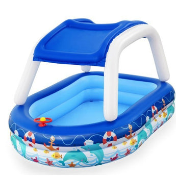 Boat Type Sunshade Pool Children's Paddling Pool Swimming Pool - Styloqs