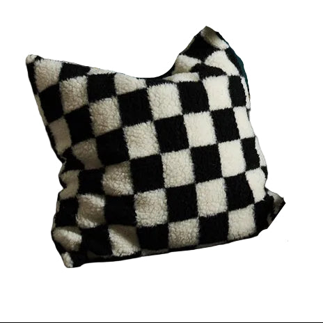 Black & White Checkerboard Pillowcase