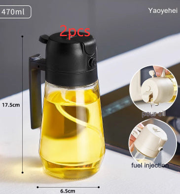 470ML 2-in-1 Glass Oil & Vinegar Sprayer