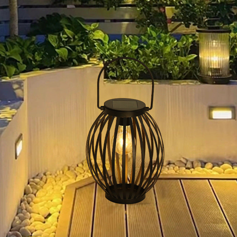 Solar Outdoor Iron Lawn Lamp