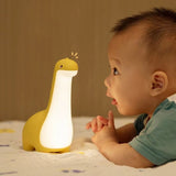 Dinosaur Night Light Cute Children's Night Light Eye Protection Bedside Timing Lamp USB Charging Room Decoration Children's Gift - Styloqs