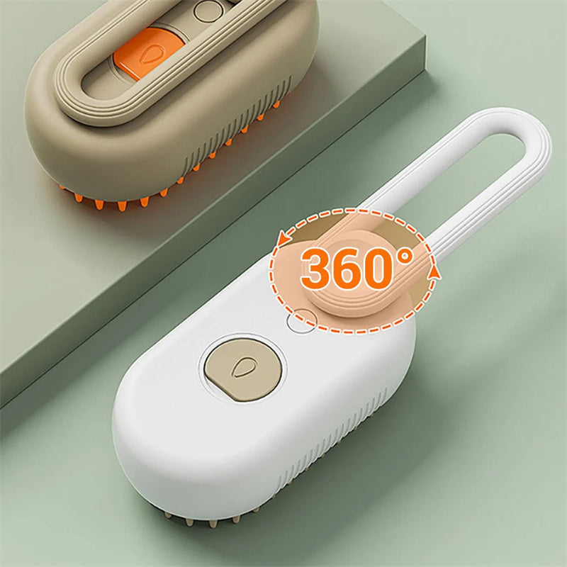 Cat Steam Brush Steamy Dog Brush 3 In 1 Electric Spray Cat Hair Brushes For Massage Pet Grooming Comb Hair Removal Combs Pet Products - Styloqs