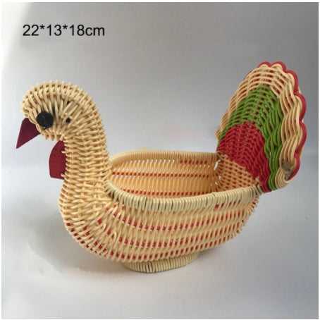 Creative Rattan Fruit Basket
