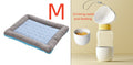 Pet Cooling Pad Bed For Dogs Cats Puppy Kitten Cool Mat Pet Blanket Ice Silk Material Soft For Summer Sleeping  Blue Breathable - Styloqs