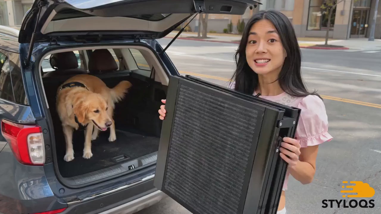 71” Folding Dog Car Ramp for Large Dogs